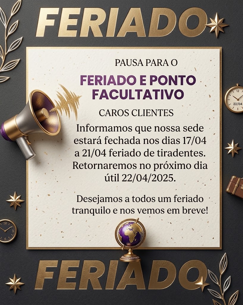 Avisos de Feriado