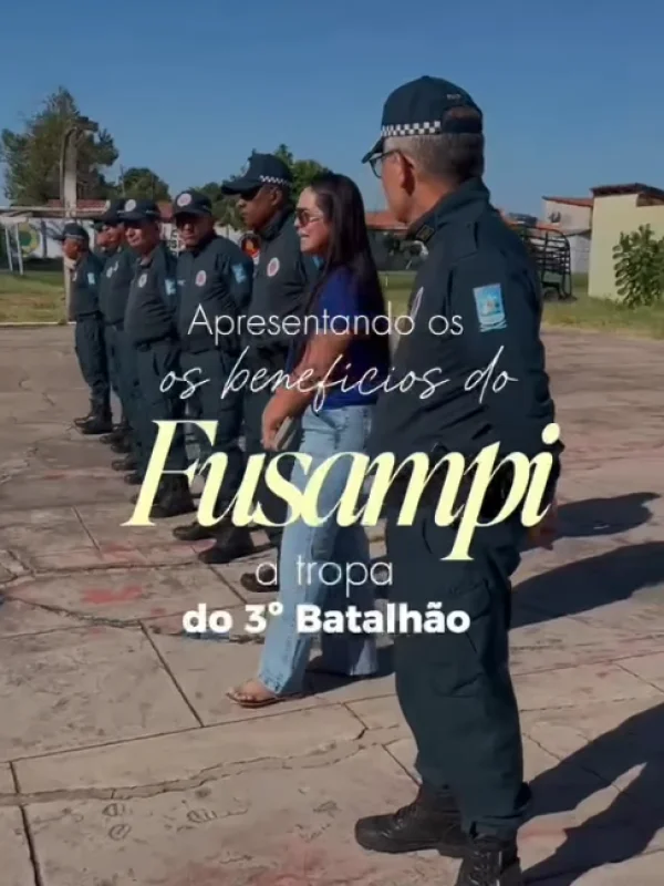 Nossa equipe de Floriano esteve presente junto aos nossos policiais militares, apresentando os benefícios e as vantagens de ser um associado FUSAMPI